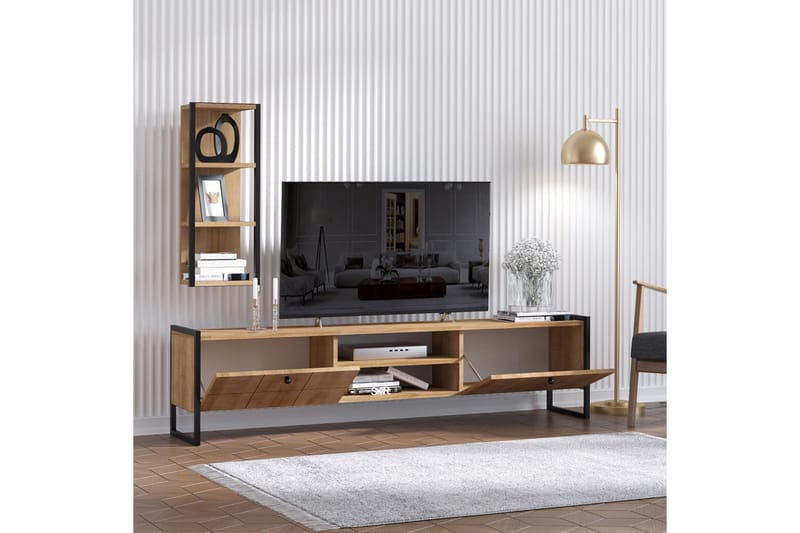 Vestö TV-Møbelsæt 180 cm - Brun - TV-borde