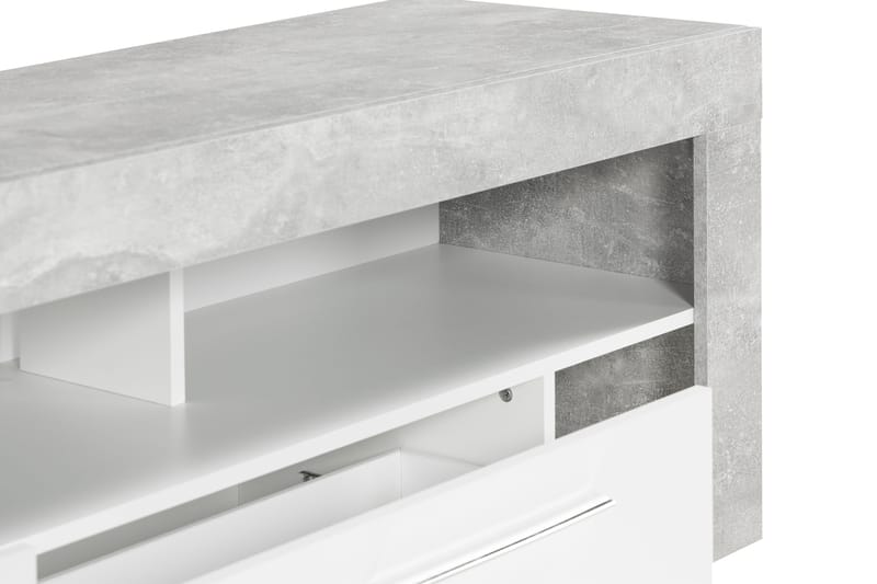 Vibio TV-Bord 180 cm - Hvid/Beton - Møbler - TV borde & mediemøbler - TV-borde