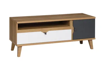 Vintra TV-Bord 120 cm - Hvid/Grå/Træ - Møbler - TV borde & mediemøbler - TV-borde