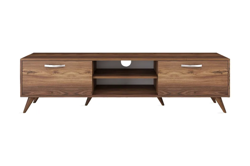 Virkesbo TV-bænk med Opbevaring 180 cm, Brun