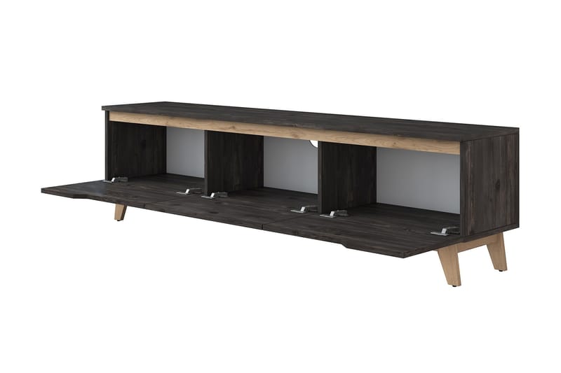 Virkesboda TV-Bord 180 cm - Sort/Brun - Møbler - TV borde & mediemøbler - TV-borde