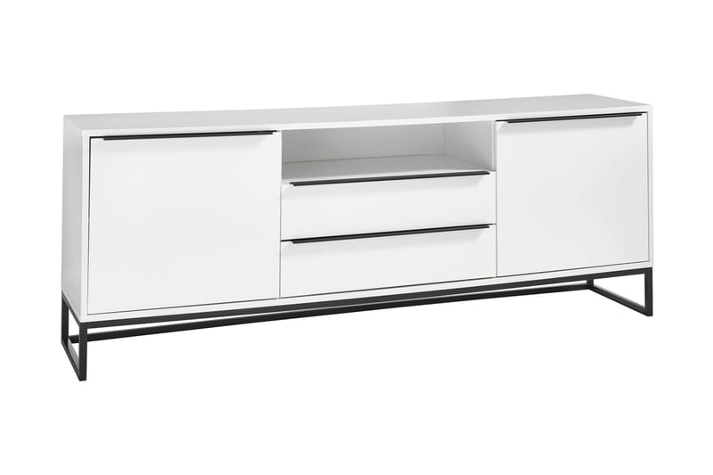 Wainfelin Lowboard 184 cm - Hvid/Sort - TV-borde