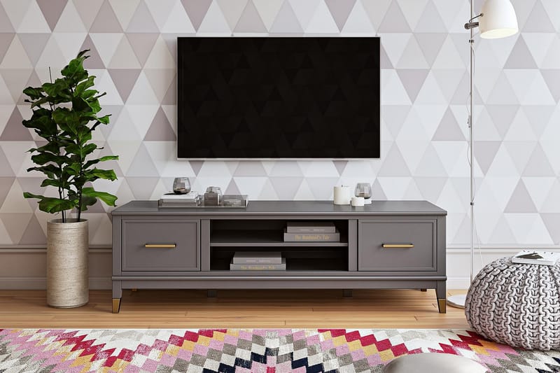 Westerleigh TV-bord 152x50 cm Grafitgrå - CosmoLiving - Møbler - TV borde & mediemøbler - TV-borde