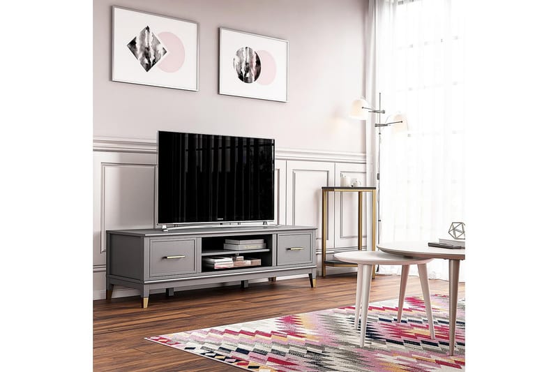 Westerleigh TV-bord 152x50 cm Grafitgrå - CosmoLiving - Møbler - TV borde & mediemøbler - TV-borde