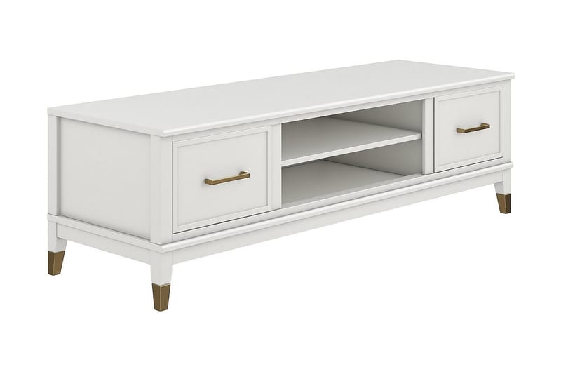 Westerleigh TV-bord 152x50 cm Hvid - CosmoLiving - Møbler - TV borde & mediemøbler - TV-borde