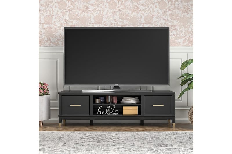 Westerleigh TV-bord 152x50 cm Sort - CosmoLiving - Møbler - TV borde & mediemøbler - TV-borde