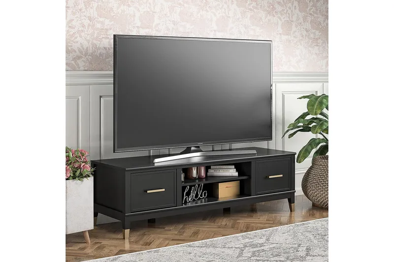 Westerleigh TV-bord 152x50 cm Sort - CosmoLiving - Møbler - TV borde & mediemøbler - TV-borde