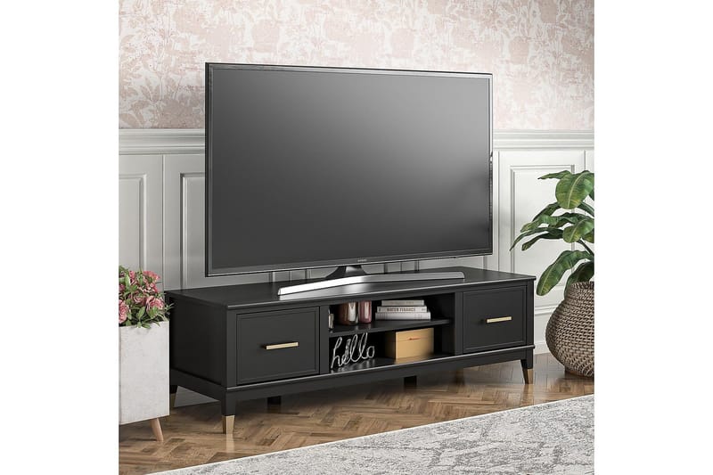 Westerleigh TV-bord 152x50 cm Sort - CosmoLiving - Møbler - TV borde & mediemøbler - TV-borde