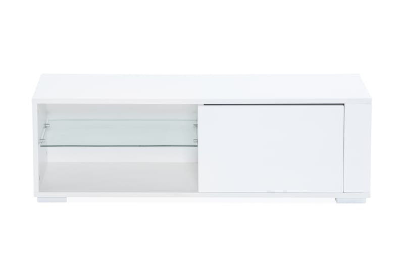 Yttersmark TV-Bord 100 cm med LED-belysning - Hvid - TV-borde