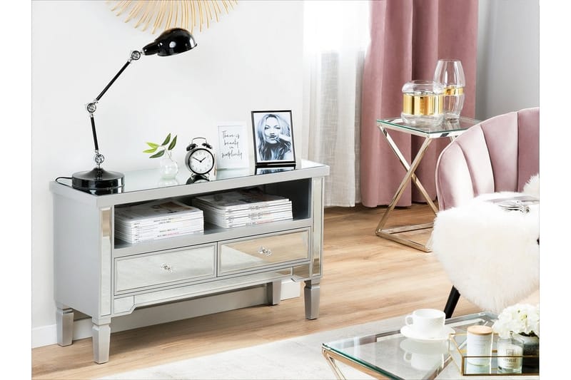 Zaddie TV-Bord 100 cm - Sølv - Møbler - TV borde & mediemøbler - TV-borde
