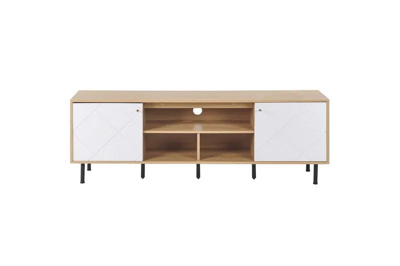 TV-bord Palmer Lyst træ, hvid - Lyst træ, hvid - Møbler - TV borde & mediemøbler - TV-borde