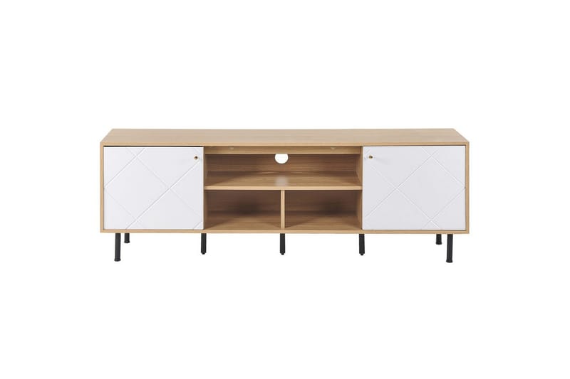 TV-bord Palmer Lyst træ, hvid - Lyst træ, hvid - Møbler - TV borde & mediemøbler - TV-borde