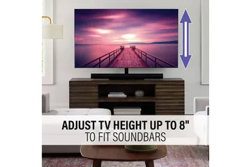 TV-bordstativ Sanus Drejbart Universal Op til 86 - Sort - Møbler - TV borde & mediemøbler - Mediestativ & vægbeslag