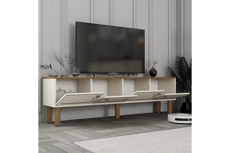 TV-enhed Cool Creme - Creme - Møbler - TV borde & mediemøbler - TV-borde