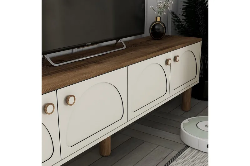 TV-enhed Cool Creme - Creme - Møbler - TV borde & mediemøbler - TV-borde