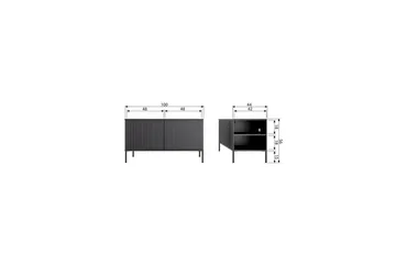 TV-enhed Ny Gravure - Støv, 100 cm - Møbler - TV borde & mediemøbler - TV-borde