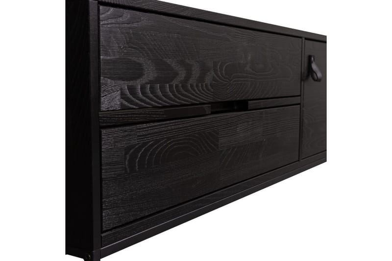 TV-enhed Silas - Blacknight, Ask, 120 cm - Møbler - TV borde & mediemøbler - TV-borde