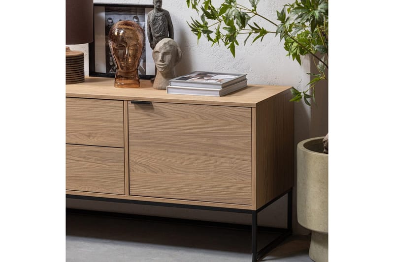 TV-enhed Silas - Eg, Eg, 180 cm - Møbler - TV borde & mediemøbler - TV-borde