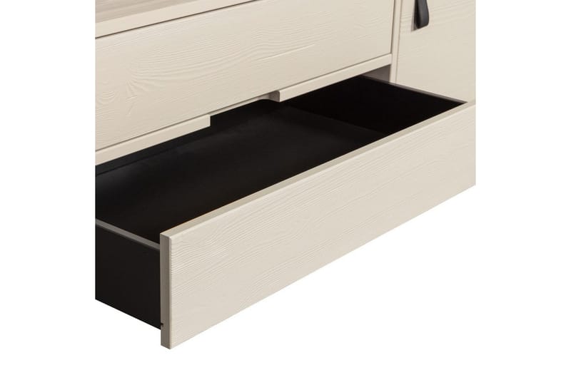 TV-enhed Silas - Støv, Børstet fyrretræ, 120 cm - Møbler - TV borde & mediemøbler - TV-borde