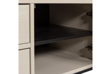 TV-enhed Silas - Støv, Børstet fyrretræ, 120 cm - Møbler - TV borde & mediemøbler - TV-borde
