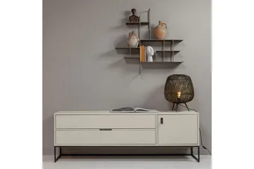 TV-enhed Silas - Støv, Børstet fyrretræ, 180 cm - Møbler - TV borde & mediemøbler - TV-borde