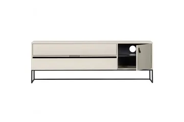 TV-enhed Silas - Støv, Børstet fyrretræ, 180 cm - Møbler - TV borde & mediemøbler - TV-borde