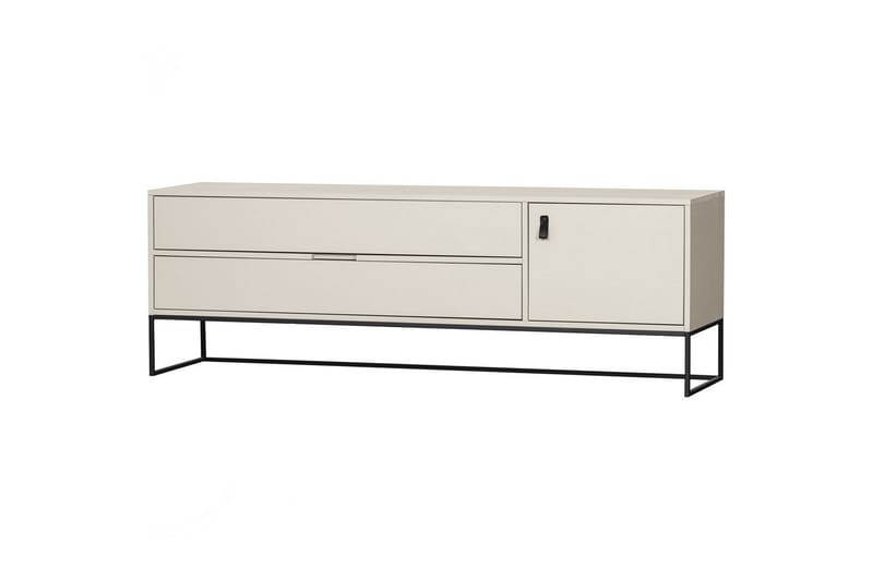 TV-enhed Silas - Støv, Børstet fyrretræ, 180 cm - Møbler - TV borde & mediemøbler - TV-borde