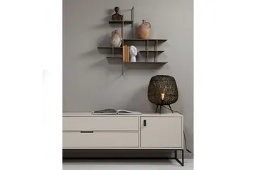 TV-enhed Silas - Støv, Børstet fyrretræ, 180 cm - Møbler - TV borde & mediemøbler - TV-borde
