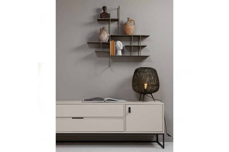 TV-enhed Silas - Støv, Børstet fyrretræ, 180 cm - Møbler - TV borde & mediemøbler - TV-borde