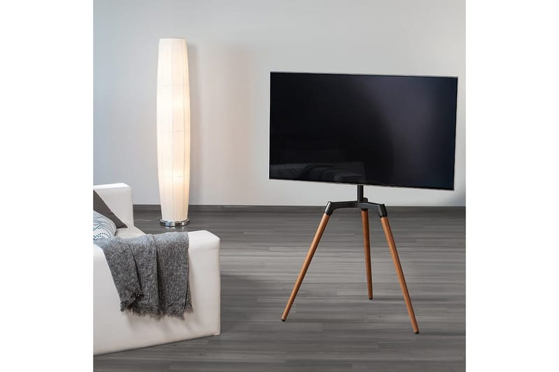 TV Gulvstativ Hama Staffelidesign Op til 65 - Beige||Sort - Møbler - TV borde & mediemøbler - Mediestativ & vægbeslag