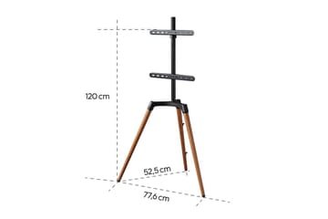 TV Gulvstativ Hama Staffelidesign Op til 65 - Beige||Sort - Møbler - TV borde & mediemøbler - Mediestativ & vægbeslag