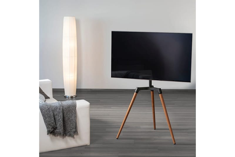 TV Gulvstativ Hama Staffelidesign Op til 65 - Beige||Sort - Møbler - TV borde & mediemøbler - Mediestativ & vægbeslag