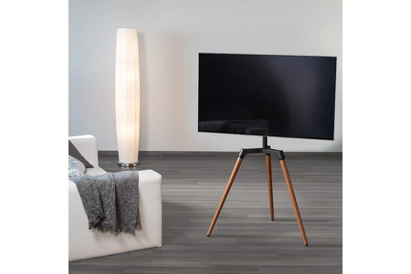 TV Gulvstativ Hama Staffelidesign Op til 65 - Beige||Sort - Møbler - TV borde & mediemøbler - Mediestativ & vægbeslag