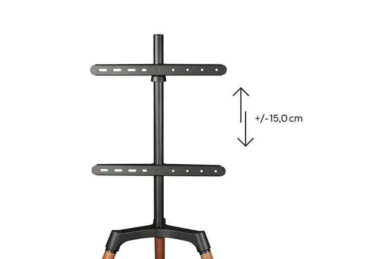 TV Gulvstativ Hama Staffelidesign Op til 65 - Beige||Sort - Møbler - TV borde & mediemøbler - Mediestativ & vægbeslag