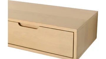 TV-hylde Torsen 110 cm - Hvidpigmenteret eg - Møbler - TV borde & mediemøbler - TV-reol