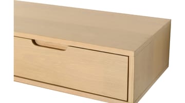 TV-hylde Torsen 135 cm - Hvidpigmenteret eg - Møbler - TV borde & mediemøbler - TV-reol
