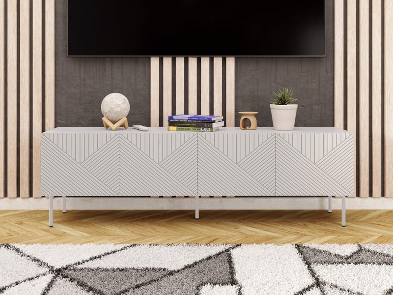 tv-møbel TV-bord ART DECO 190 4D beige - Møbler - TV borde & mediemøbler - TV-borde