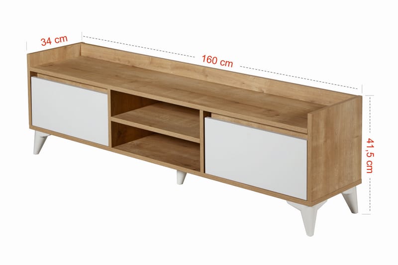 Andifli TV-møbelsæt 160x41,5 cm - Blå - Møbler - TV borde & mediemøbler - Tv-møbelsæt