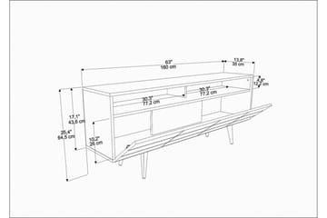 Andifli TV-møbelsæt 160x64,5 cm - Sort - Møbler - TV borde & mediemøbler - Tv-møbelsæt