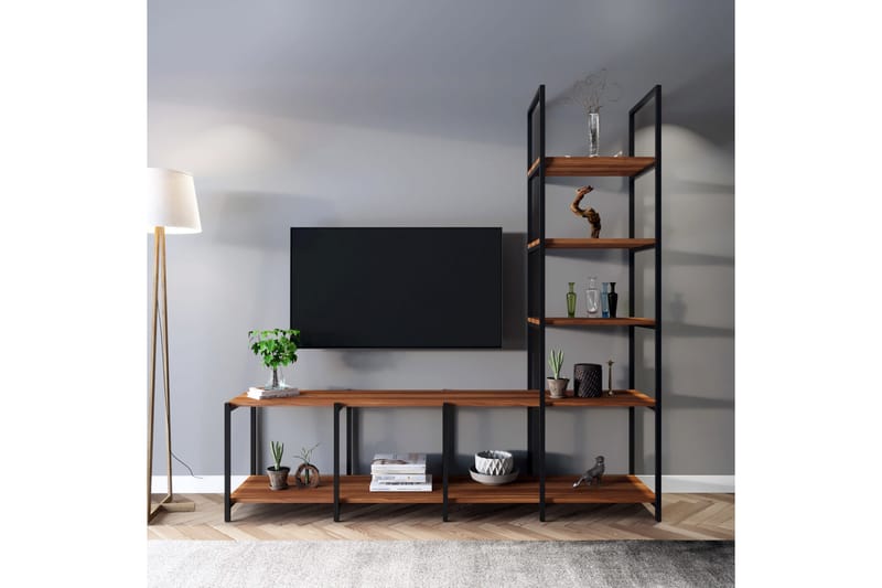 Andifli TV-møbelsæt 180x180 cm - Brun - Tv-møbelsæt
