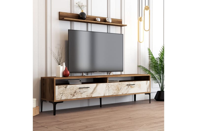 Andifli TV-møbelsæt 180x47 cm - Brun - Tv-møbelsæt