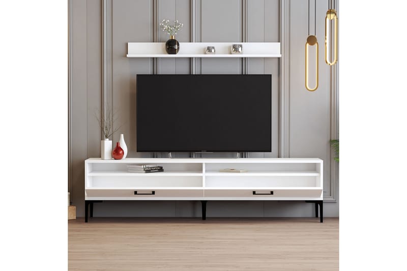 Andifli TV-møbelsæt 180x47 cm - Hvid - Møbler - TV borde & mediemøbler - Tv-møbelsæt