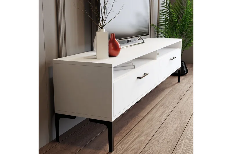 Andifli TV-møbelsæt 180x47 cm - Hvid - Møbler - TV borde & mediemøbler - Tv-møbelsæt