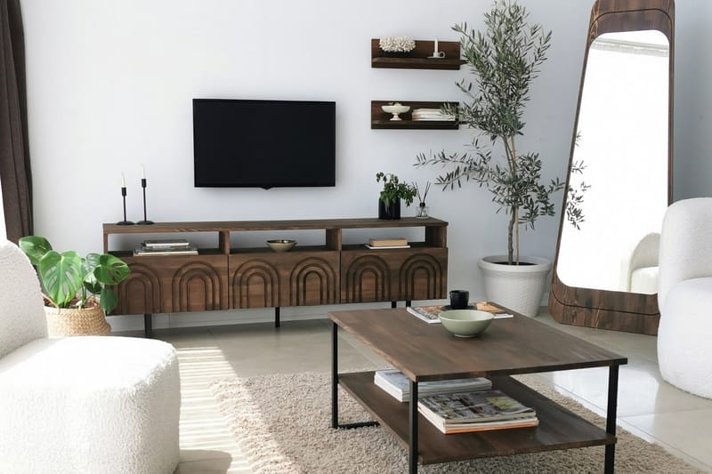 Andifli TV-møbelsæt 50x15 cm - Brun - Møbler - TV borde & mediemøbler - Tv-møbelsæt