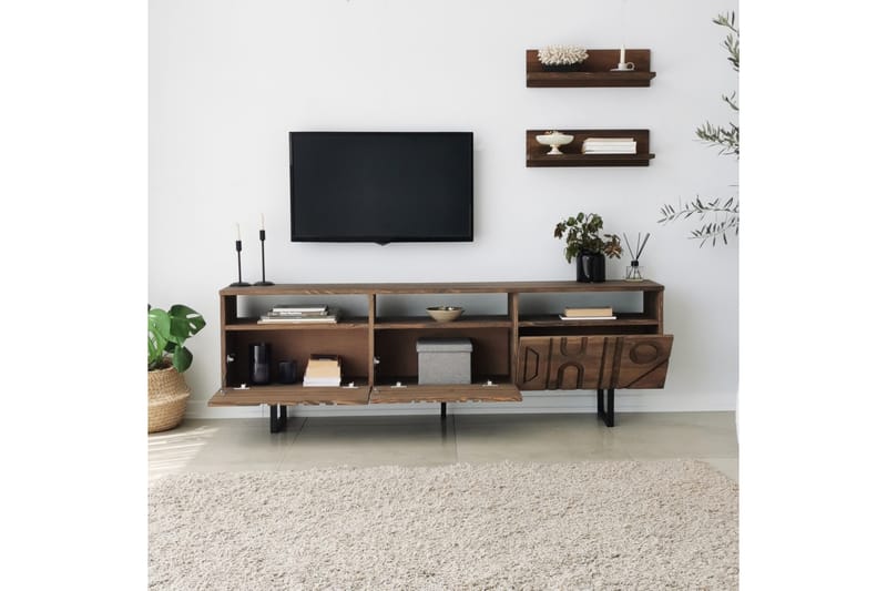 Andifli TV-møbelsæt 50x15 cm - Brun - Tv-møbelsæt