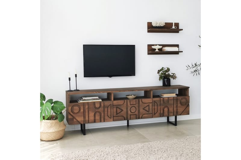 Andifli TV-møbelsæt 50x15 cm - Brun - Møbler - TV borde & mediemøbler - Tv-møbelsæt
