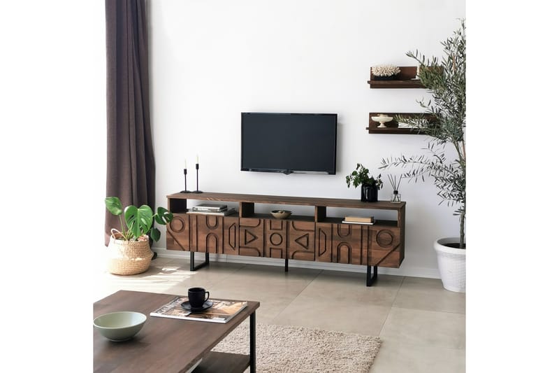 Andifli TV-møbelsæt 50x15 cm - Brun - Møbler - TV borde & mediemøbler - Tv-møbelsæt