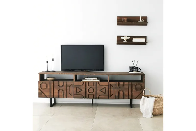 Andifli TV-møbelsæt 50x15 cm - Brun - Møbler - TV borde & mediemøbler - Tv-møbelsæt