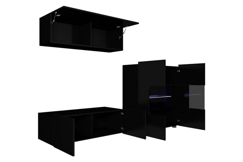 Calabrini tv-møbelsæt - Beige / Grå - Møbler - TV borde & mediemøbler - Tv-møbelsæt