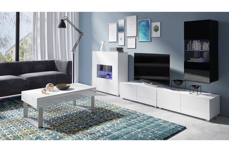 Calabrini tv-møbelsæt - Hvid - Tv-møbels�æt